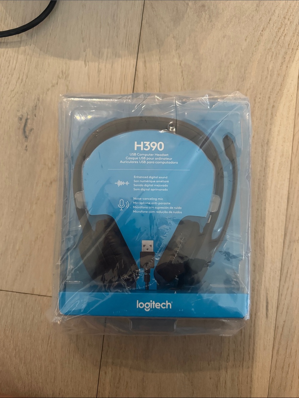 Logitech H390 USB Headset - Black